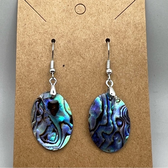 New Abalone Shell Hook Earrings - Picture 5 of 8